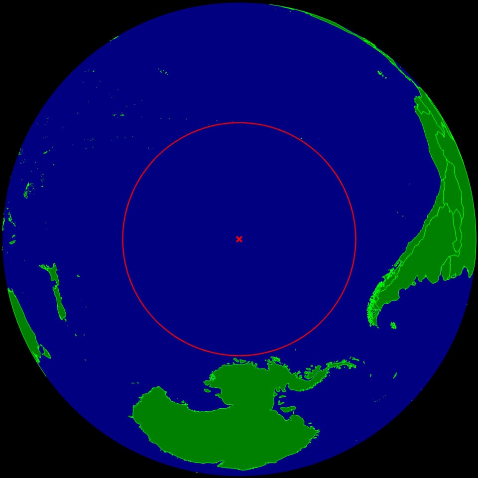 The Isolated Spot Is Located Over 1,000 Miles From Any Dry Land