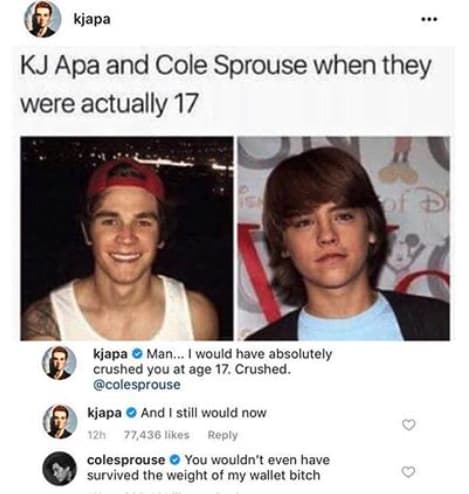 Random Posts That Prove Cole Sprouse Is One Of The Funniest Guys On Social Media