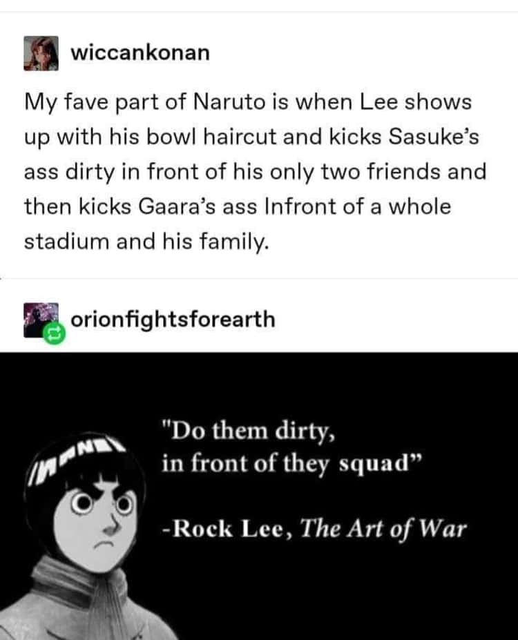 27 Hilarious Memes About Rock Lee and Might Guy