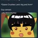 Didn't See That Coming on Random Hilarious Memes About Rock Lee
