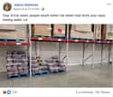 Arrowhead Water For Days on Random Items Left On The Shelves That Even Panic Buyers Didn't Want