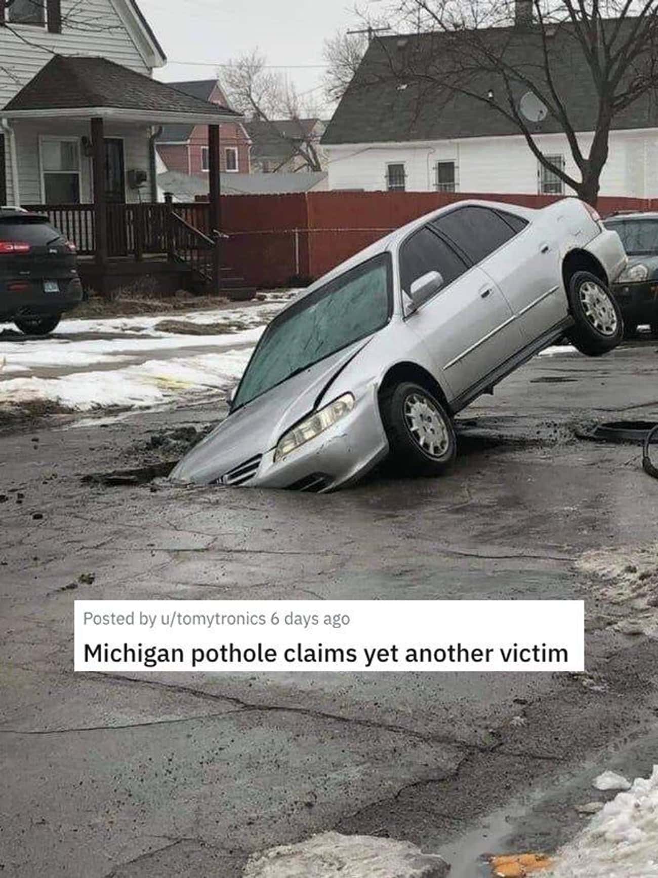 Pothole Claiming Another Victim