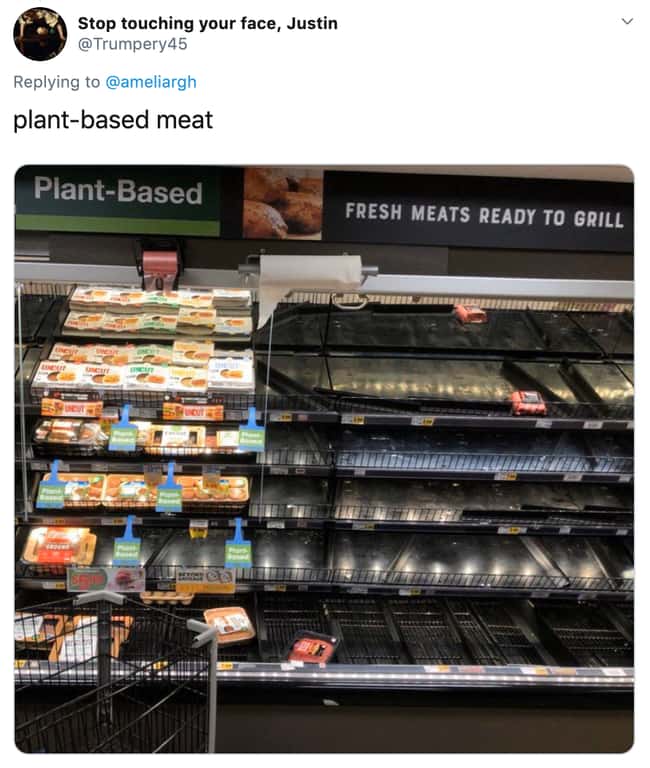Plant-Based Meats Are Lonely is listed (or ranked) 10 on the list 26 Items Left On The Shelves That Even Panic Buyers Didn&#39;t Want