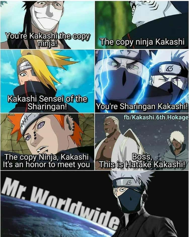 Clã Hataque  Naruto engraçado, Kakashi hatake, Memes