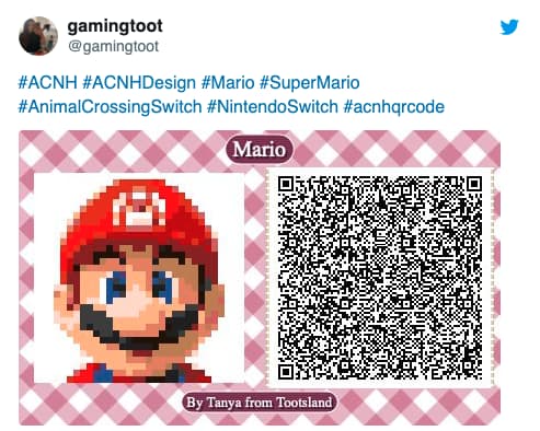 Qr Code Animal Crossing New Leaf Mario