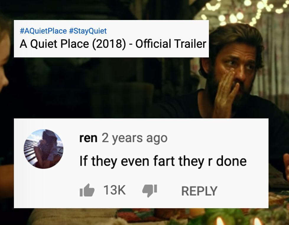 Random Hilarious Comments On Horror Movie Trailers That Made Us Feel Much Less Scared