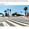 Santa Monica,  CA on Random Haunting Photos Of Deserted Cities Across America During Pandemic