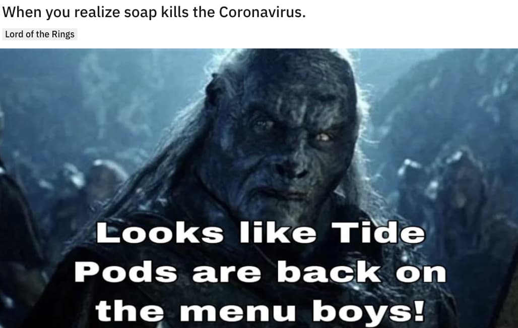 Random Funniest Lord Of The Rings Memes About Coronavirus Best Random Tools