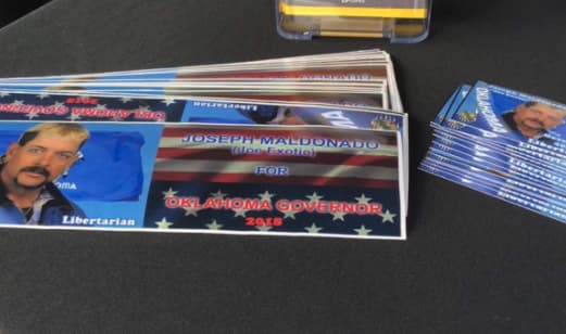 13 Insane Pieces Of Joe Exotic Campaign Materials