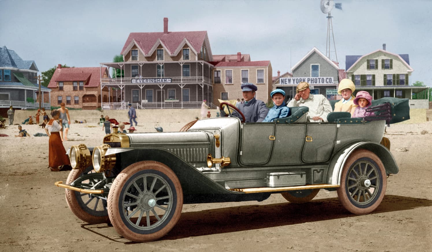Live And In Color on Random Vintage Color Photos Of People With Classic Cars