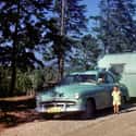 Going Camping on Random Vintage Color Photos Of People With Classic Cars