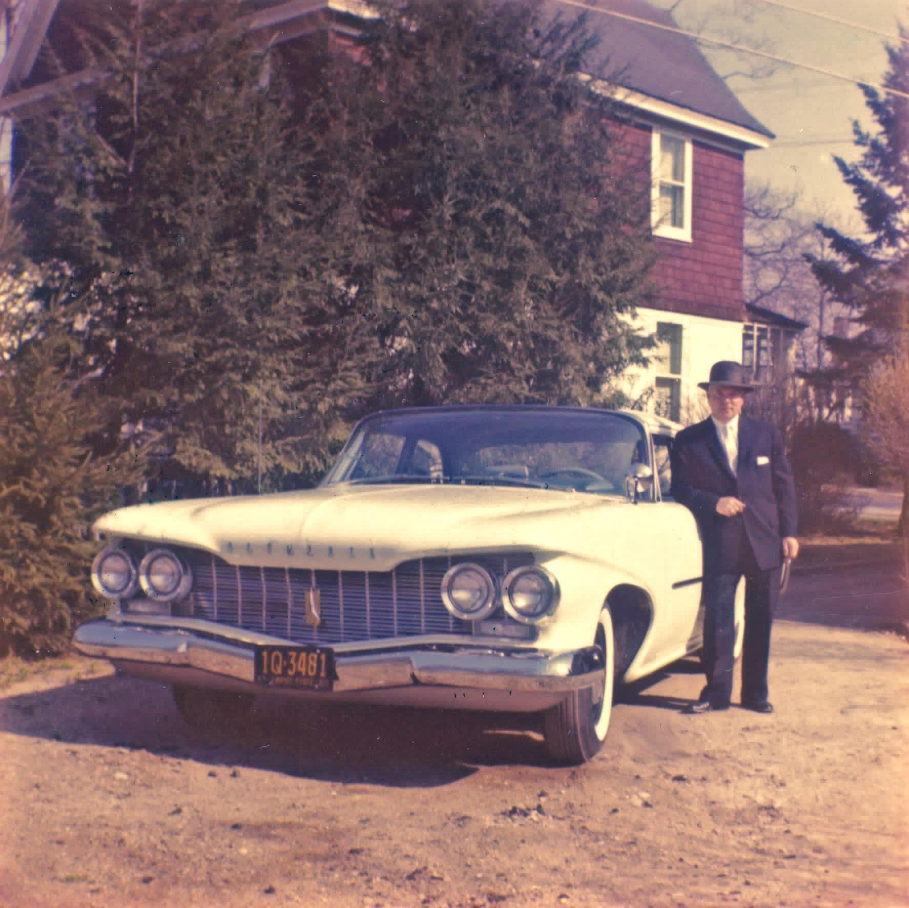 Suit And Tie on Random Vintage Color Photos Of People With Classic Cars