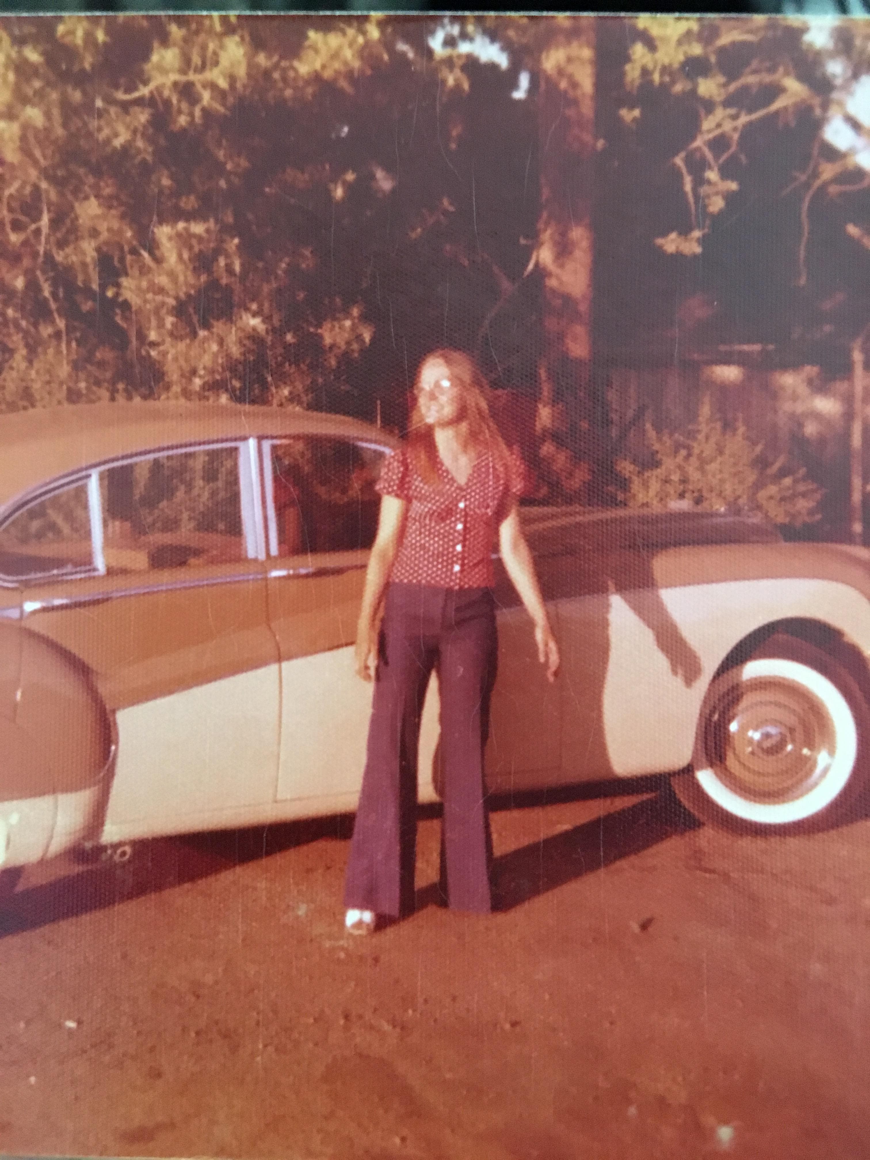 Ring The Bell Bottoms on Random Vintage Color Photos Of People With Classic Cars