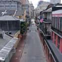 Bourbon Street, New Orleans, LA on Random Haunting Photos Of Deserted Cities Across America During Pandemic