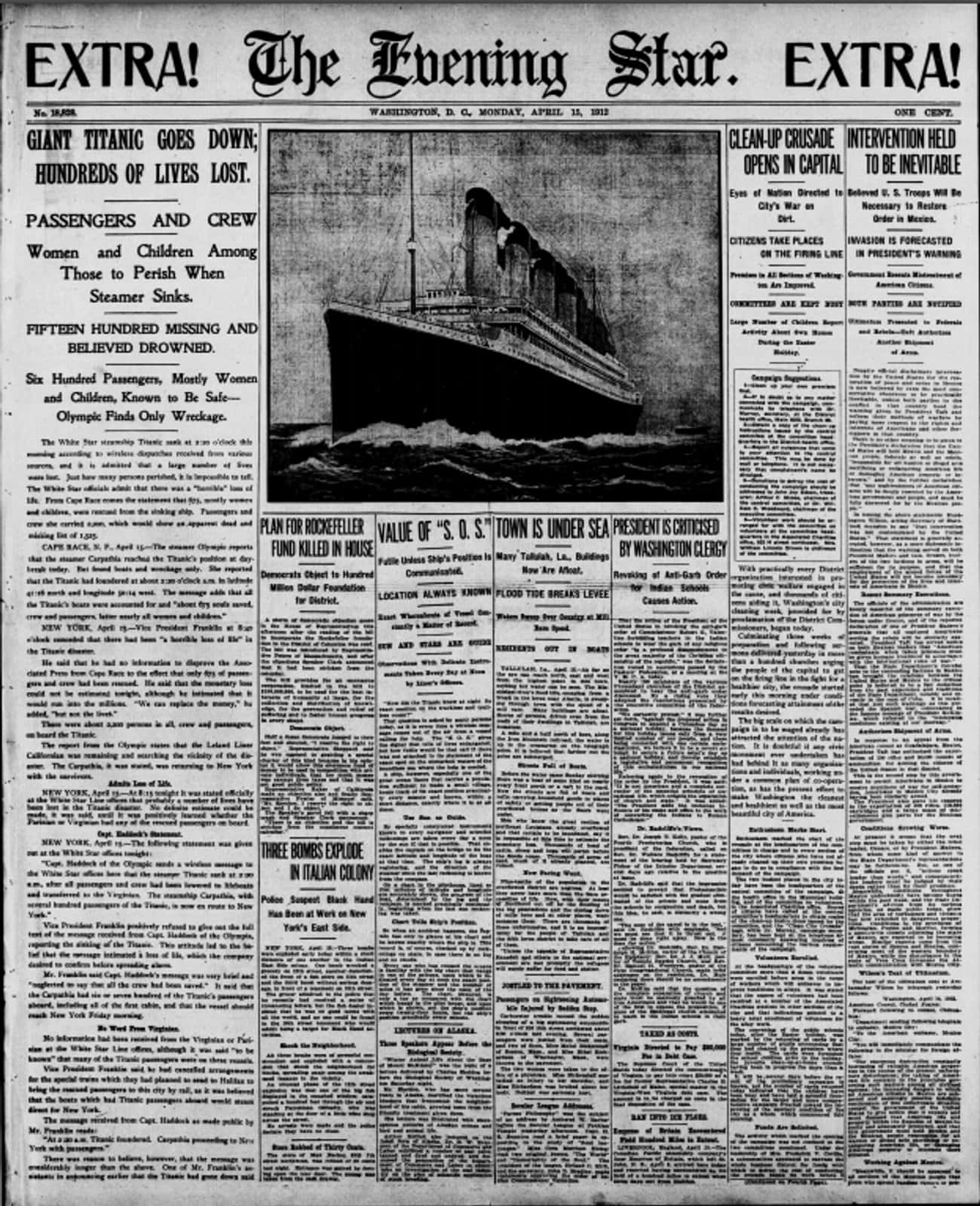 What Newspapers Looked Like The Day After The RMS Titanic Sank