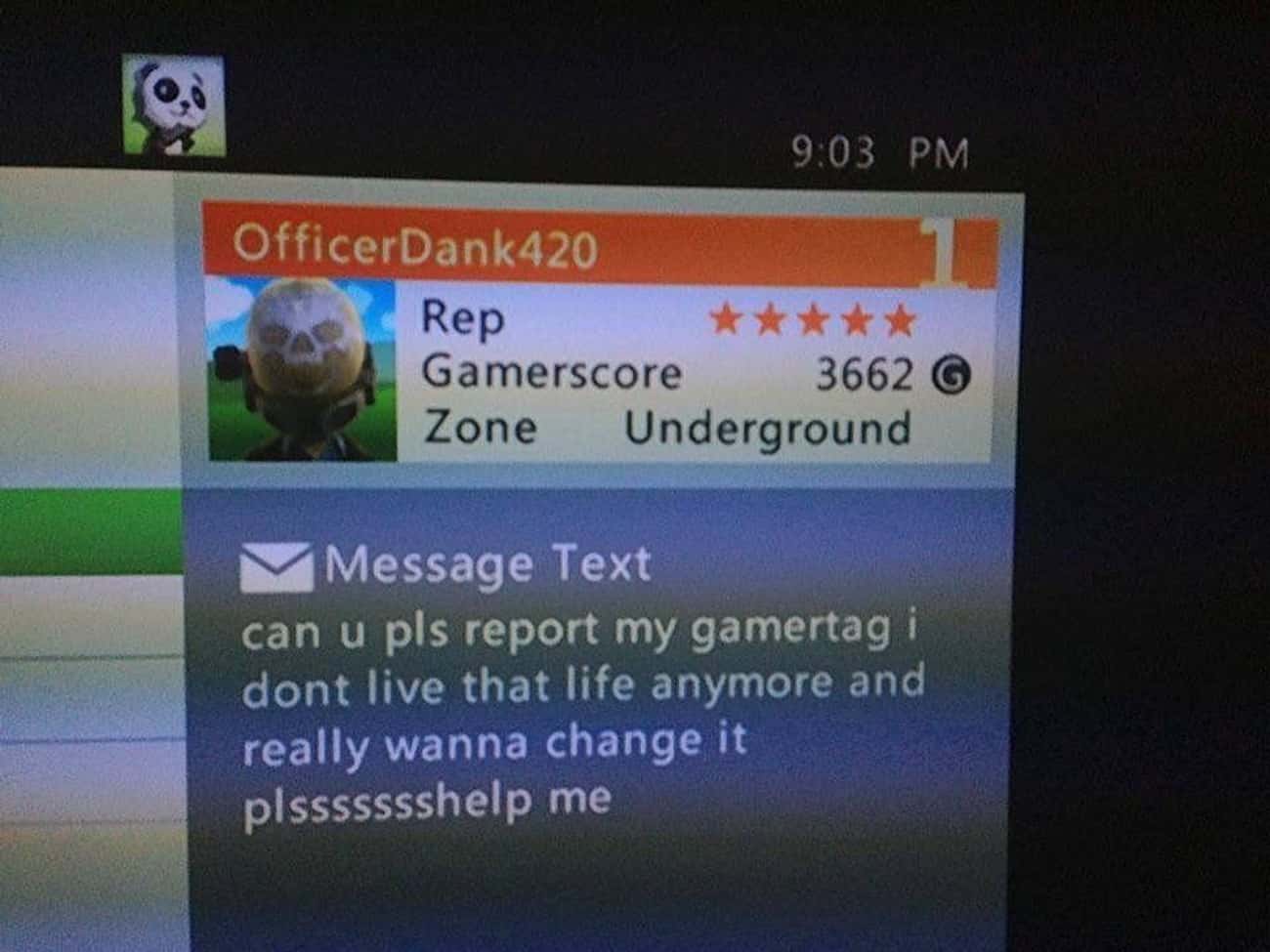 Xbox text. Live messages