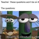 Now, That’s Just Unfair on Random VeggieTales Memes To Make You Most Popular Kid In Bible Study