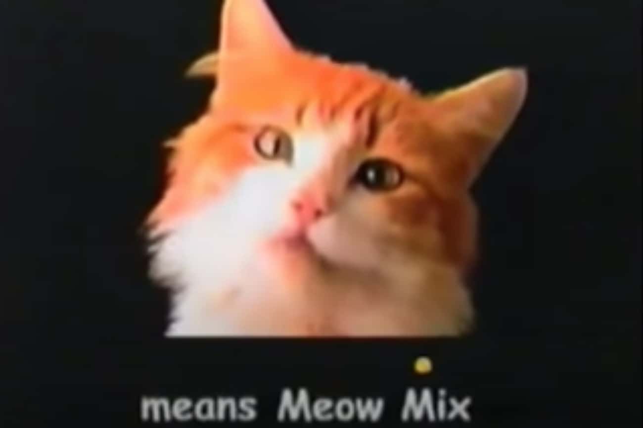 1974: Meow Mix - 'Cats Ask For It By Name'