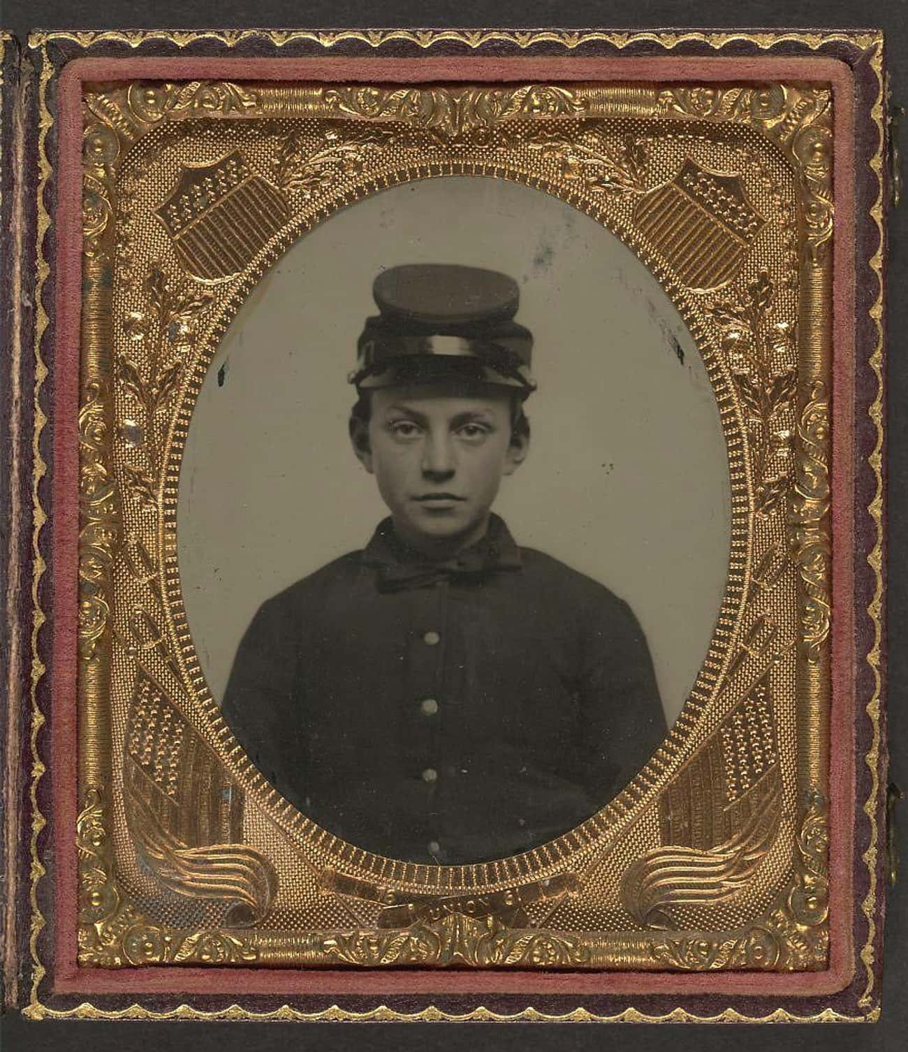 Unidentified Young Soldier In Union Uniform And Forage Cap