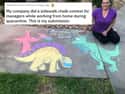 Chalk Drawing Contest on Random Best Ways People Are Still Making A Good Time Out Of Quarantine