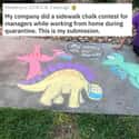 Chalk Drawing Contest on Random Best Ways People Are Still Making A Good Time Out Of Quarantine