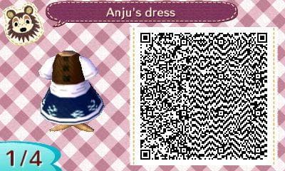 animal crossing new leaf qr codes princess dress Animal Crossing NL: Elsa's Dress QR Codes by etirz on DeviantArt