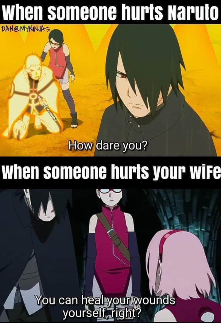 Random Hilarious Memes About Naruto And Sasuke's Relationship