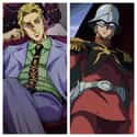 Age 33 - Yoshikage Kira & Char Aznable   on Random Most Popular Anime Villains Who Are Same Age As You