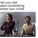 We Love War Criminals! on Random Memes About Anakin Skywalker That Prove He's Galaxy's Moodiest Jedi Knight