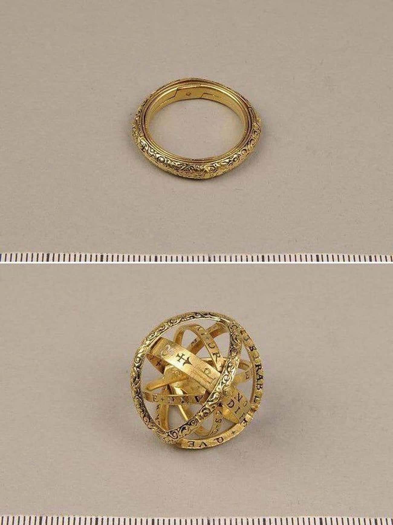 16th Century Ring That Unfolds Into An Astronomical Sphere