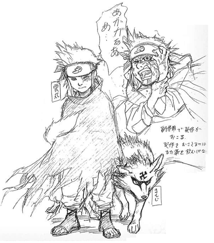 Drawing Naruto Uzumaki - Jinchūriki Phase One 