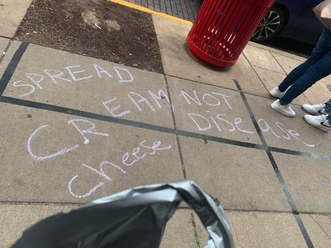 Spread Cream Not Cheese Diseas is listed (or ranked) 12 on the list 32 Hilarious Sign Fails That Made Their Messages Meaningless