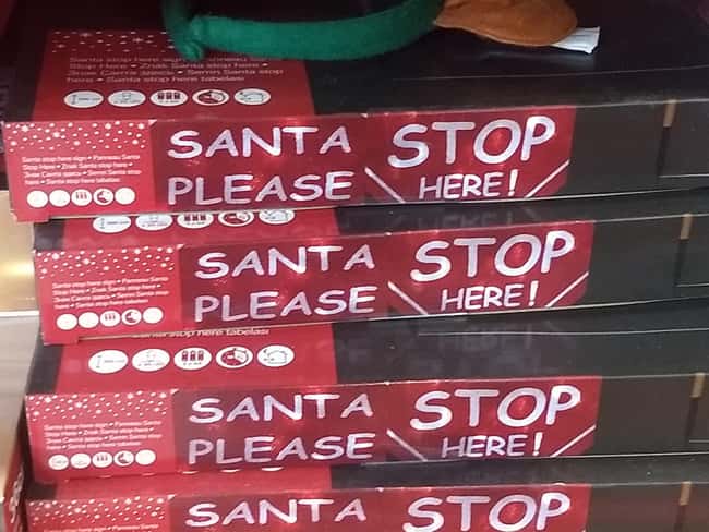 Santa Stop Please Here is listed (or ranked) 32 on the list 32 Hilarious Sign Fails That Made Their Messages Meaningless