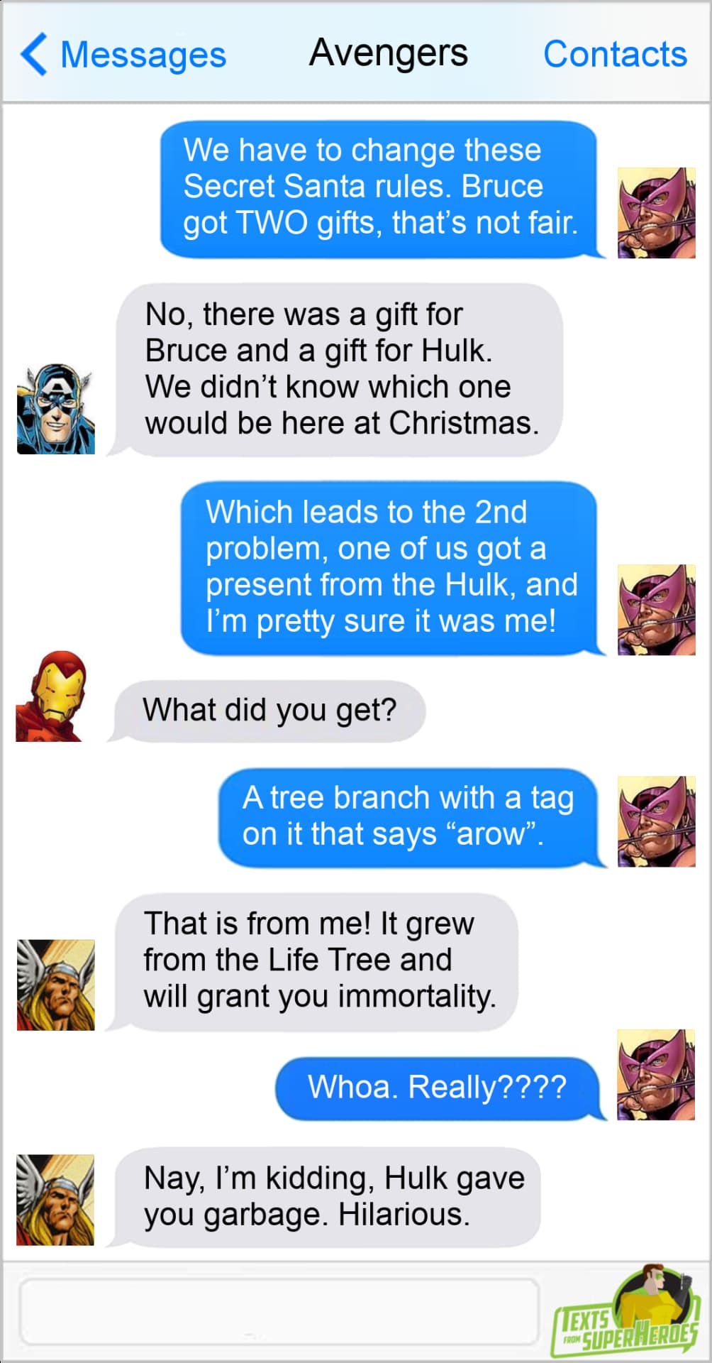 Avenger group chat