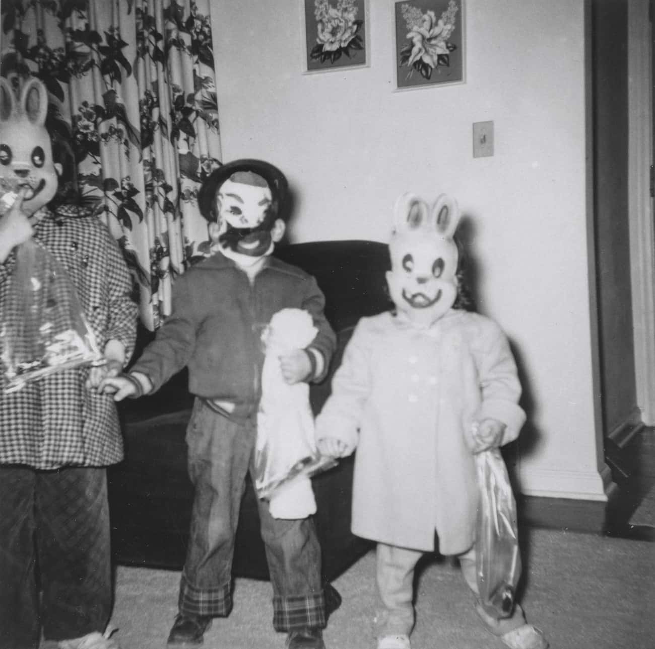 Rabbits? Cute. Rabbit Masks? Always Creepy. Undated