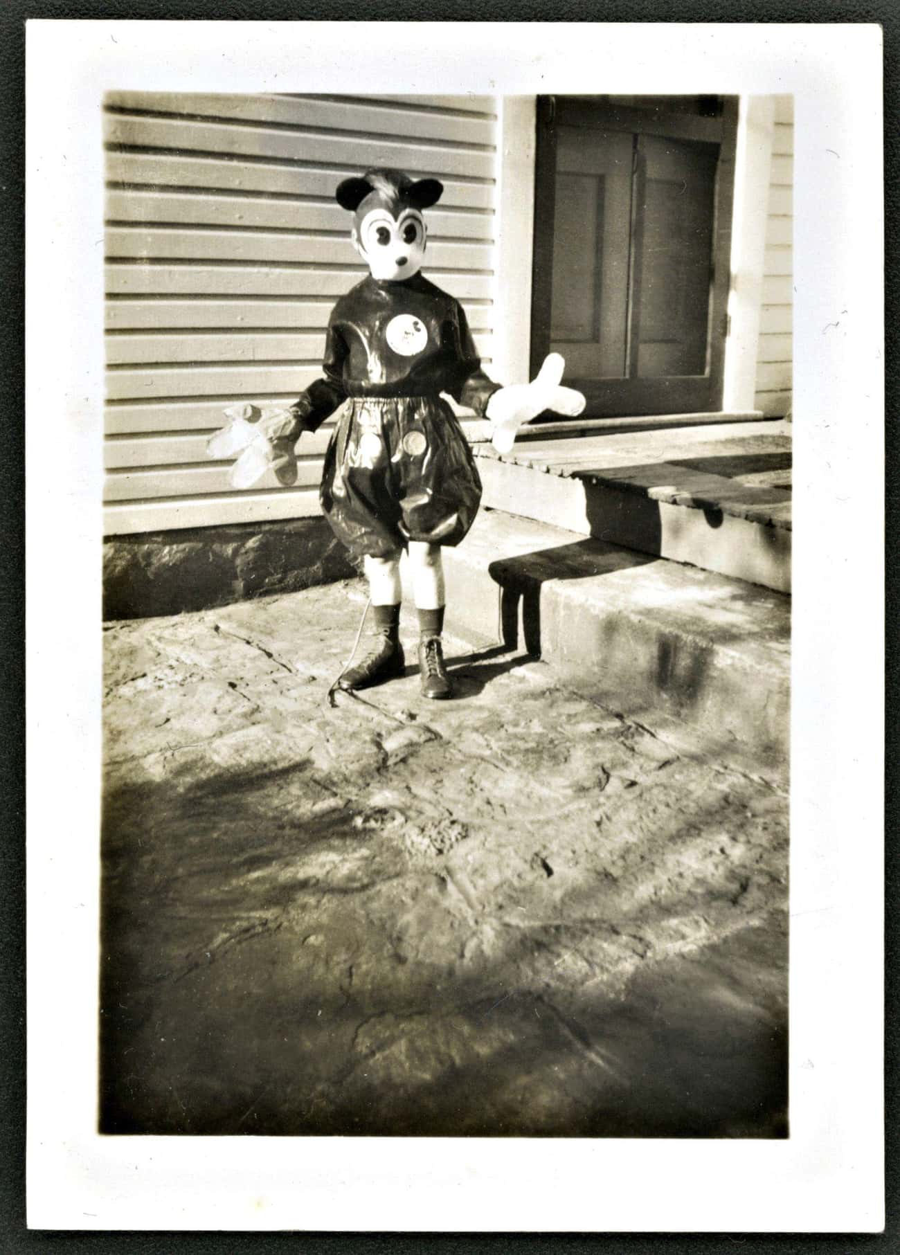 Mickey, With Twisted Hands Wearing Trash Bag Pants , 1956