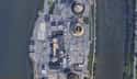 Three Mile Island on Random Google Earth Satellite Pics Of Exact Spots Where Historical Events Happened