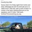 What In Country Boy Uber on Random Hilariously Weird Memes That Only People From Texas Will Understand