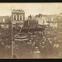 Abraham Lincoln's Casket on Random Rare Photos Of US Presidents That Most People Haven't Seen