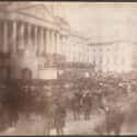 James Buchanan's Inauguration on Random Rare Photos Of US Presidents That Most People Haven't Seen