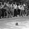 Gerald Ford Swims In New White House Swimming Pool on Random Rare Photos Of US Presidents That Most People Haven't Seen