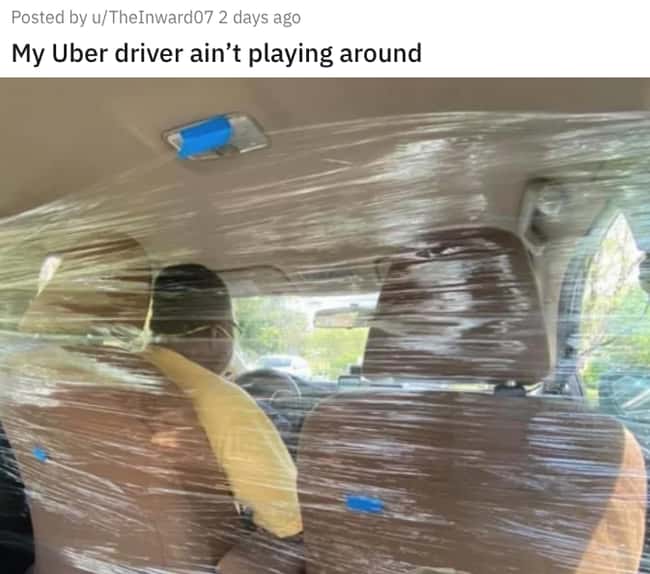 Uber Driving is listed (or ranked) 19 on the list 38 Viral Pictures That Made Gave Us Much Needed Positivity This Past Week