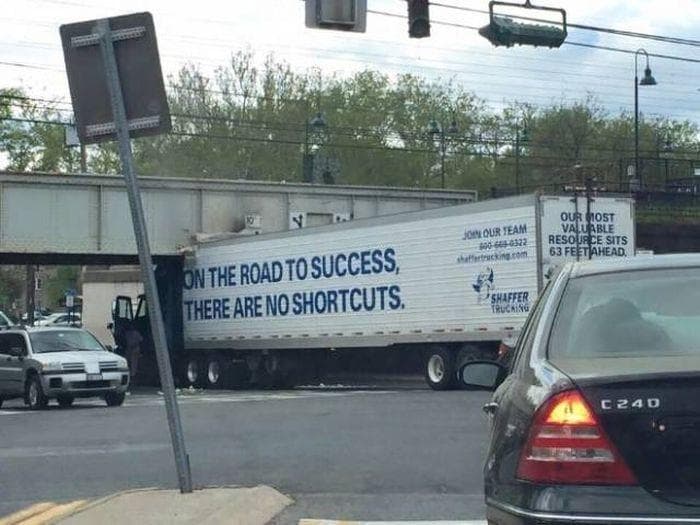 This Truck Driver On The Short Road To Failure