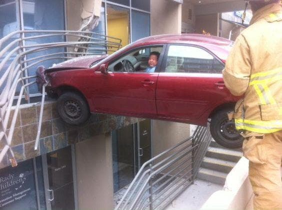 This Driver In Search Of The Parking Structure