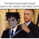 The Best Impersonator Award on Random Hilarious Obito Uchiha Memes We Laughed Way Too Hard At