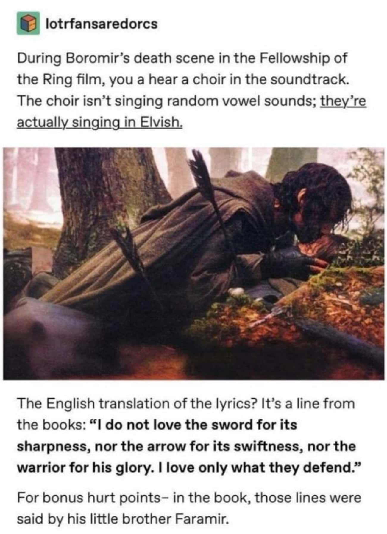 Song For Boromir