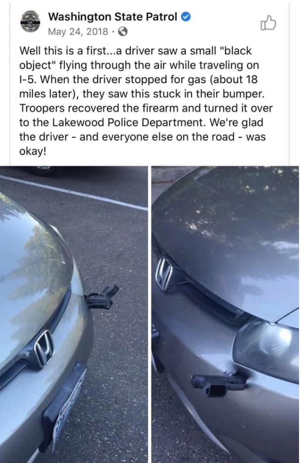 Talk About A Drive-By! is listed (or ranked) 11 on the list 23 Should-Have-Been-Impossible Moments That Actually Happened