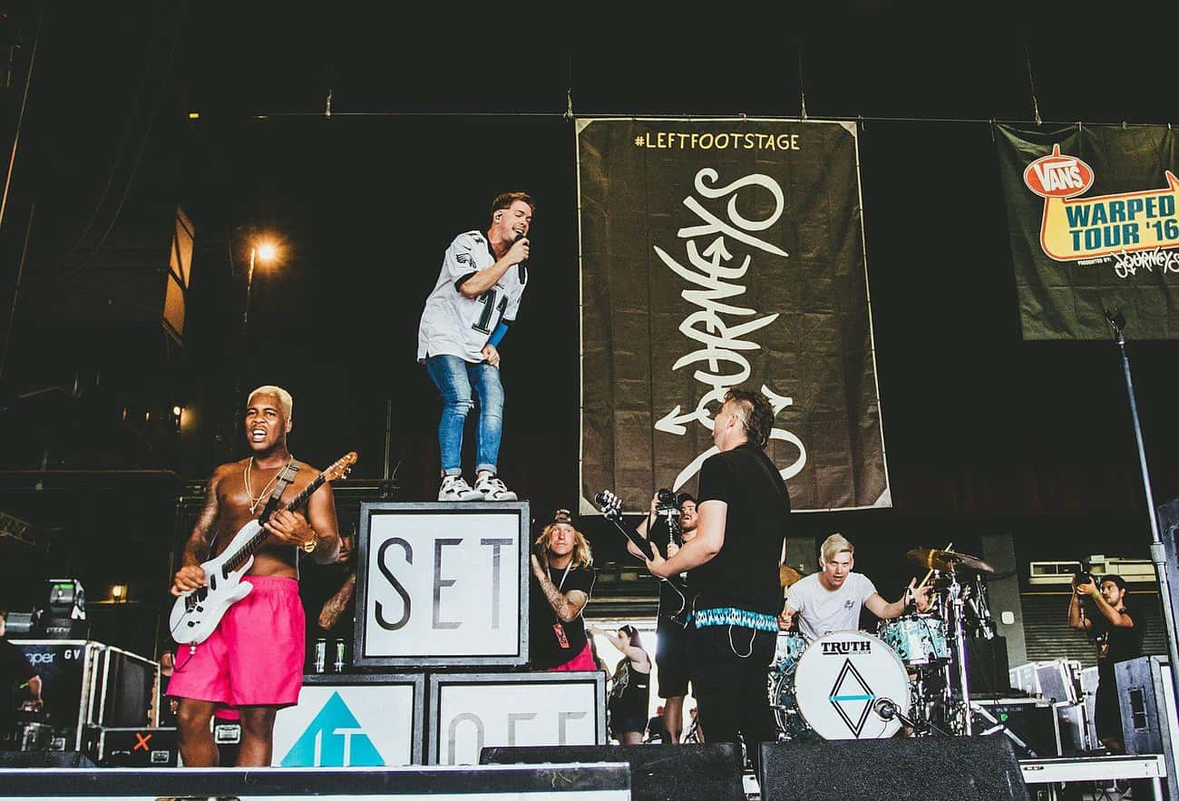 Set It Off's Cody Carson Broke His Ankle Jumping Off Stage 