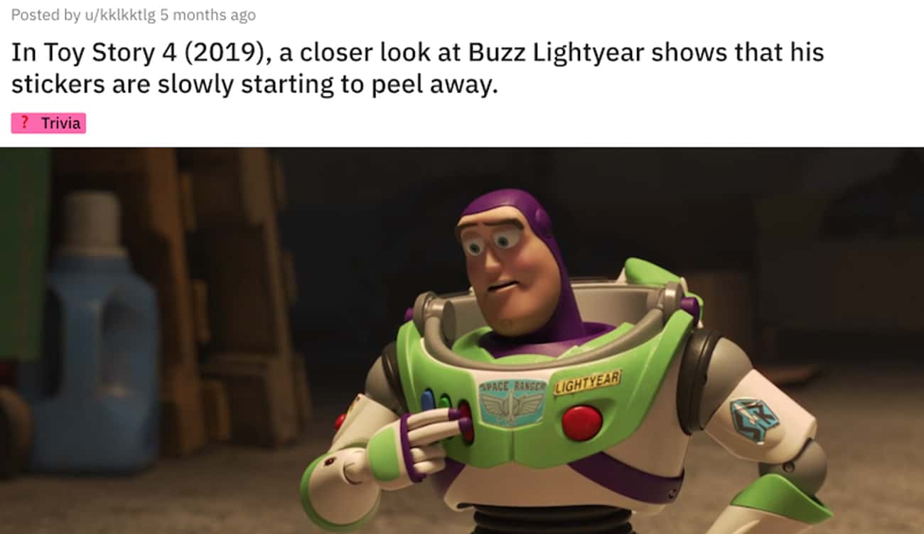 Toy Story 4 Shows Buzz Lightyear's Old Age