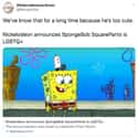 He's Too Cute on Random Best Twitter Reactions To Nickelodeon Confirming That SpongeBob Is Part Of LGBTQ+ Community